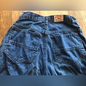 Vintage Brooks Rugged Wear Jeans Womens Small Pin Striped Rodeo 28 Inch Inseam